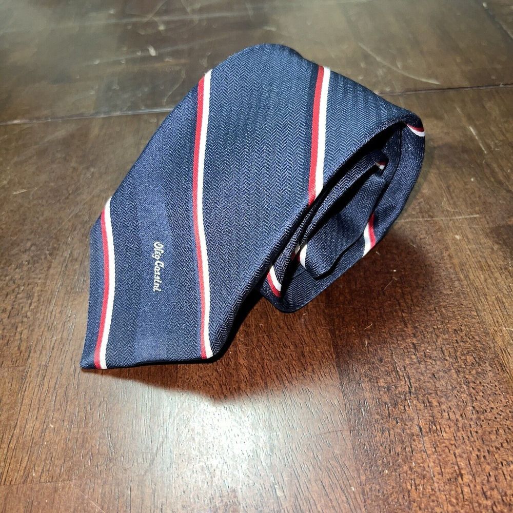 ORIGINAL OLEG CASSINI by BURMA Neck Tie Stripe Vintage‎ Retro